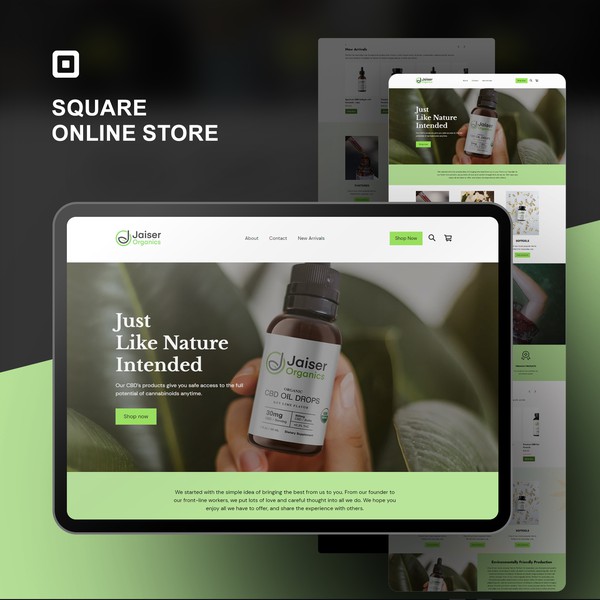 Jaiser Organics CBD Store: E-Commerce Site