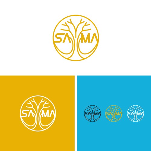 SAMA, 100% fruit juice brand Design by brightoneart