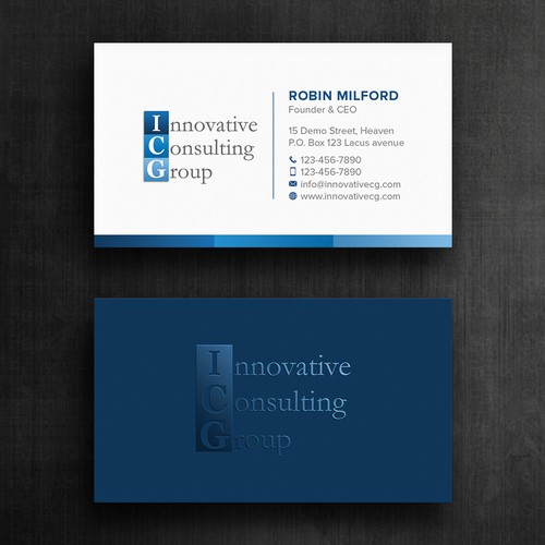 ICG Business Cards Design by Felix SH