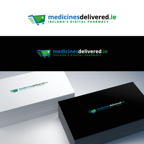 logo for online pharmacy medicinesdelivered.ie Design by design by NIKA