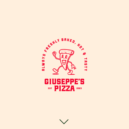 Modern & hip logo for a mobile pizza business Design by BearFace™