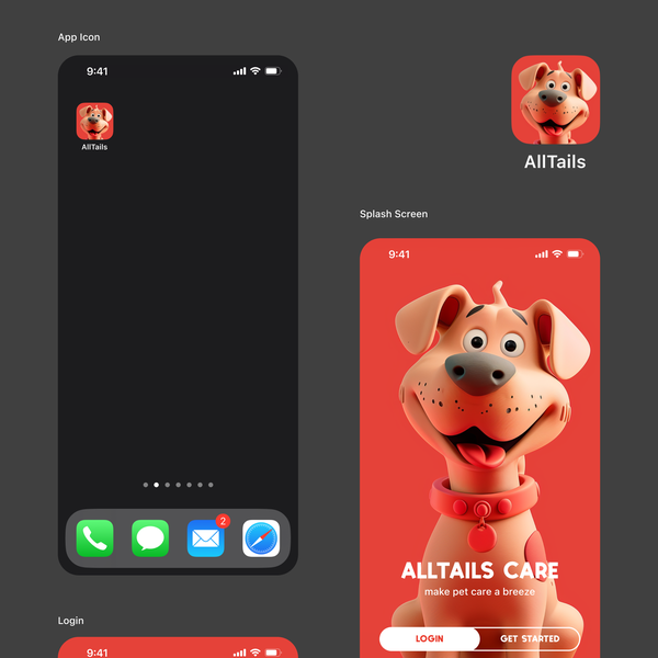 Design by KOLA AGENCY titled "AllTails Care App"