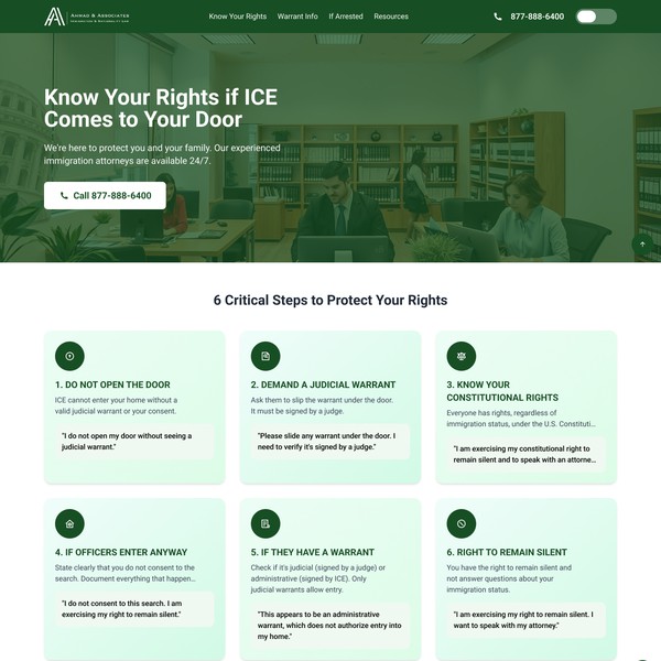 Landing page