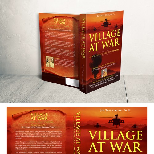 Cover for Third Edition of Classic Work on the Vietnam War. Special Foreword by H.H. the Dalai Lama.-ontwerp door marpon jake