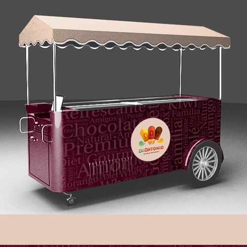 I need a design to customize ice cream cars with logo Di Antonio Gourmet Design by Bruno Nascimento