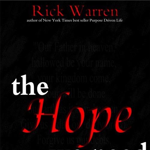 Design Rick Warren's New Book Cover Réalisé par Rob Collins