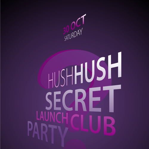 Exclusive Secret VIP Launch Party Poster/Flyer Design by Sova