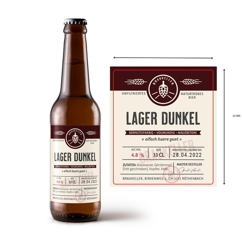 Microbrauerei: Bierflasche sucht Etikettendesign Design by Krasi Miletieva