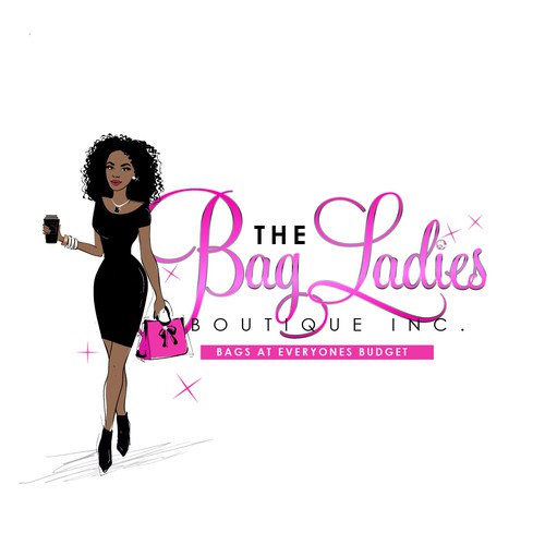 Bring the bag lady to life Logo design contest 99designs