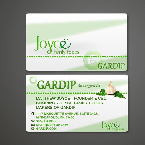 New stationery wanted for Joyce Family Foods Réalisé par h3design