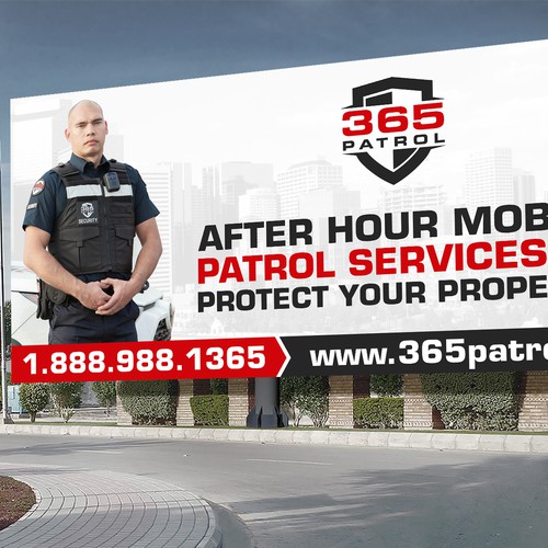 I need a billboard design for a Security Guard Company Design by Deep@rt