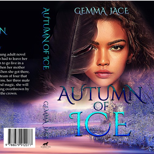 Dark Magical Kingdom of Ice book cover Design by SusansArt