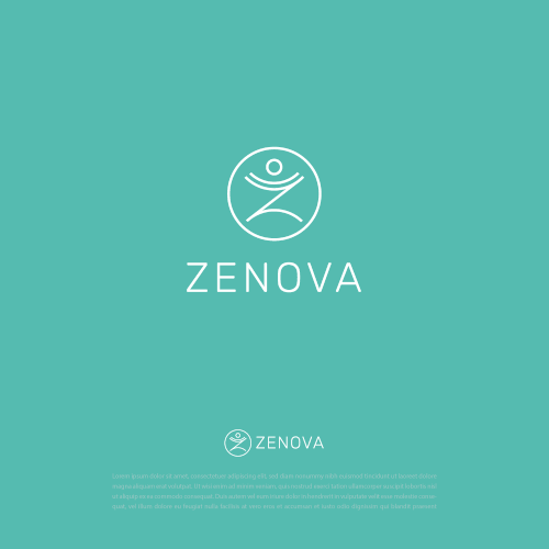 Zenova Logo: Revolutionary suite of health and wellness mobile apps Diseño de rk43_lab