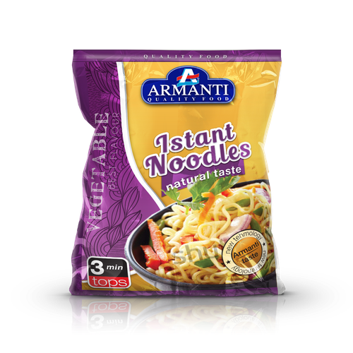 Diseño de New Armanti Instant Noodles de Mida Strasni