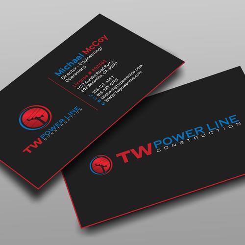 Business Card for a high voltage company Design by prosenjit_P