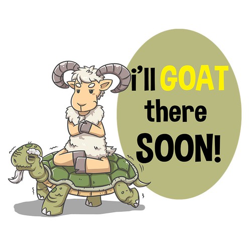 Cute/Funny/Sassy Goat Character(s) 12 Sticker Pack Design von lucidmoon