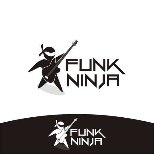 FUN Logo for "The Funk Ninja" - Guaranteed Daily Communication with Designers