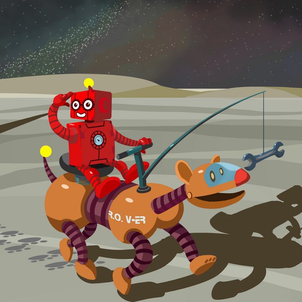 Design by d'Agnannda titled "Rover on New Heavenly Body"