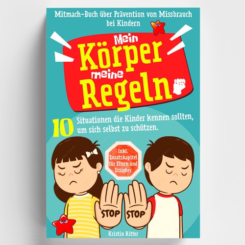 Design a beautiful book cover for a children's book about the prevention of child abuse Design by Abrar6271