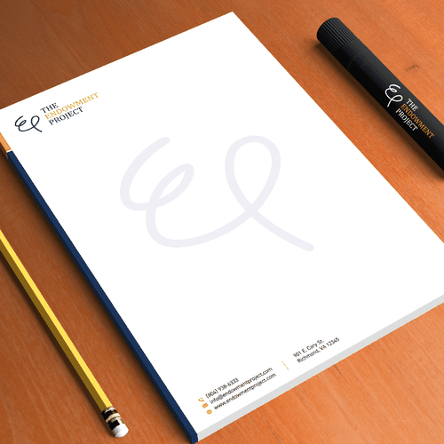 Clean, simple note design, The Endowment Project Design by boniamin