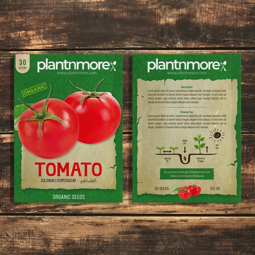 Design di New Vegetable Seed Packet Line - Packet Design Needed di zipaoui