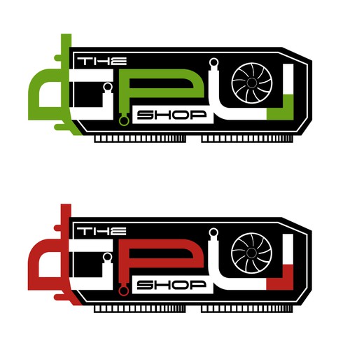 Create a futuristic logo for "The GPU Shop" Design by Jon Vieira