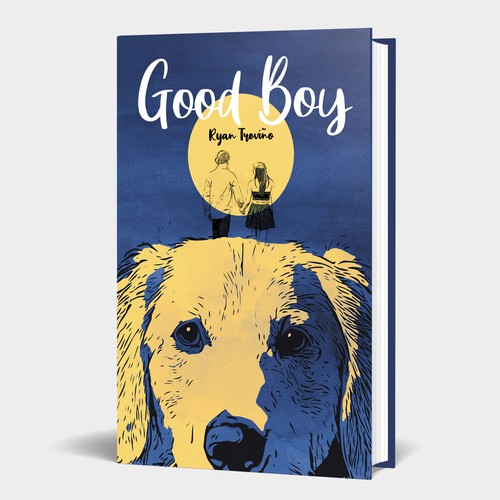 Book cover for dog novel Design by Particular