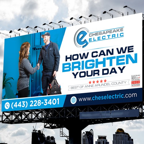 Chesapeake Electric Billboard Design by icon89GraPhicDeSign