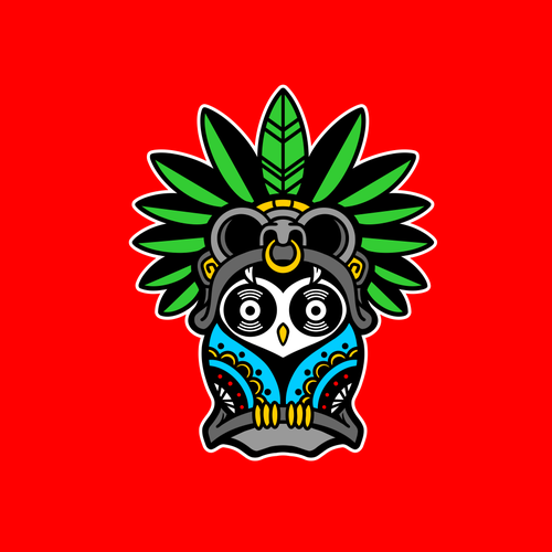 Mexican land of the dead inspired logo for rock recording studio Design by WADEHEL