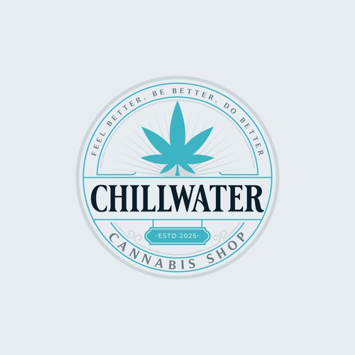 Chillwater Cannabis Shop Logo - Calm the Noise, Find Your Better Design by Dexterous™