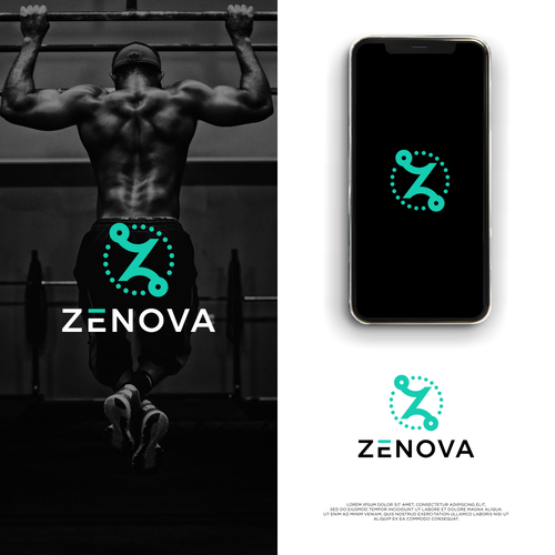 Zenova Logo: Revolutionary suite of health and wellness mobile apps Diseño de -BlackHorse™ -