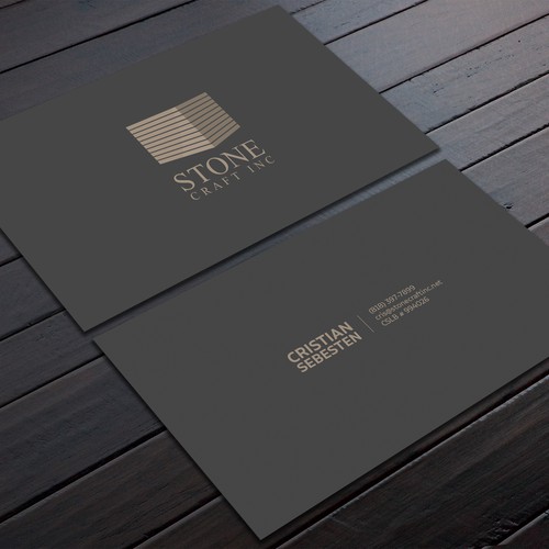 Design Business Card - Stone Craft por SahaSrabon