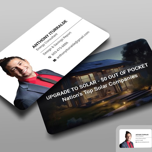 Solar Power business card Design by Brandmaker artist