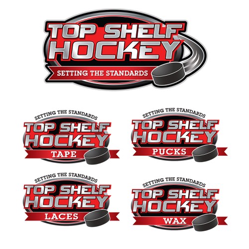 TOP SHELF HOCKEY LOGO DESIGN We sell Hockey Tape, Hockey Laces