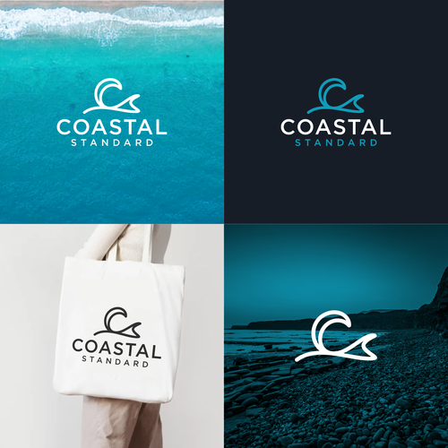 Logo and Brand Guide for Coastal Clothing Brand Design by xnu