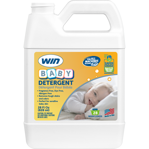 WIN Baby Detergent bottle label Design by Helma