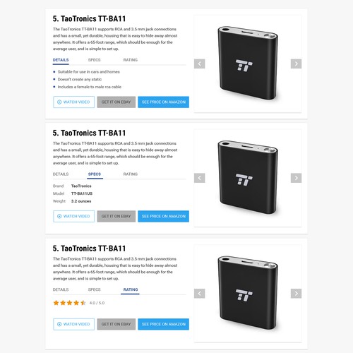 section of web page design, desktop only Design by MANVI