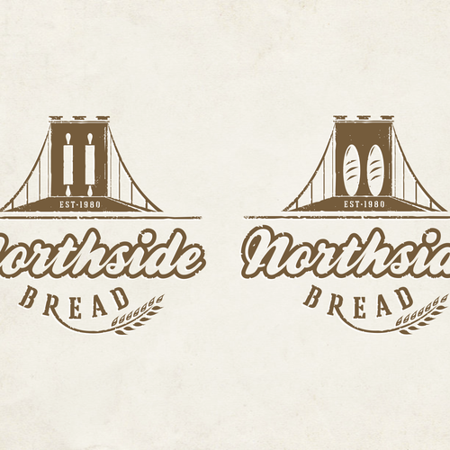 can you create a rustic logo for my bakery specializing in crusty, artisan bread? Design by Zvucifantasticno