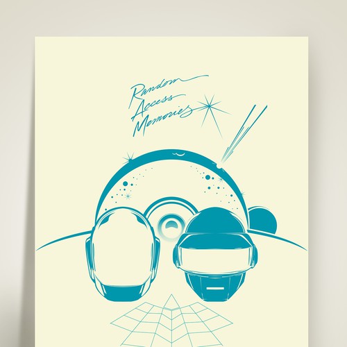 99designs community contest: create a Daft Punk concert poster-ontwerp door ADMDesign Studio