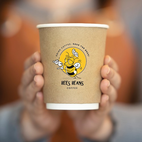 Fun logo wanted for Bees Beans Coffee. Has to have a cartoon bee Design by BYOAND