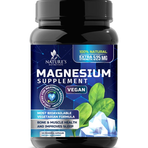 Natural Magnesium Glycinate Design needed for Nature's Nutrition Design by Wfemme