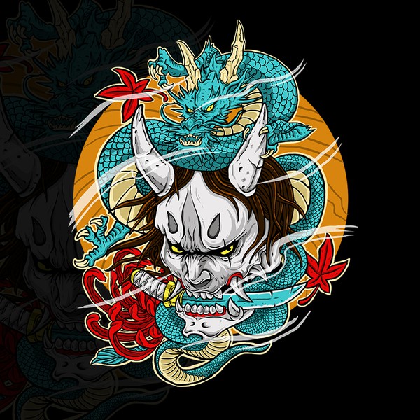 Diseño de S artillustration95 titulado "Hannya Design"