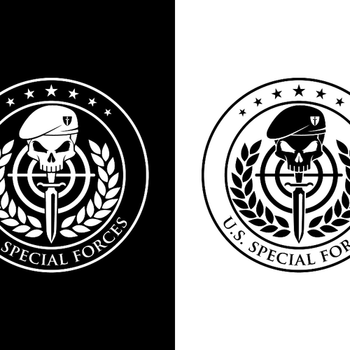 コンペ「Give us a new unique U.S. Special Forces Logo!」のデザイン by Gecko Joeさん 