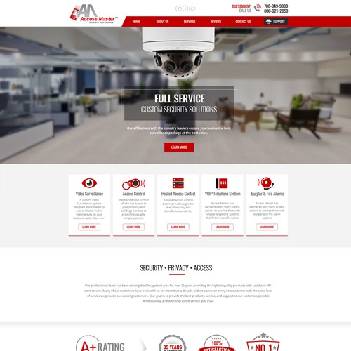 Landing Page - Access Master Design by Anutik