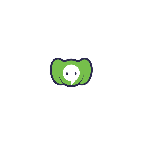 Design by chaira :) titled "Logo/Icon for a language learning app with elephant on it"