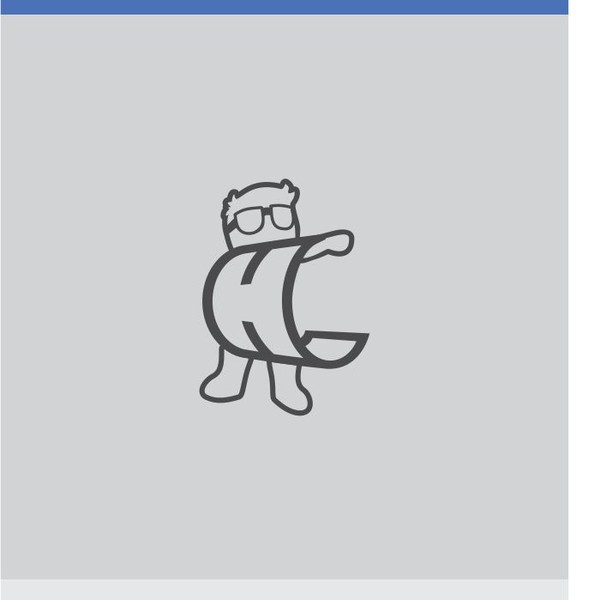 Letter H superhero logo