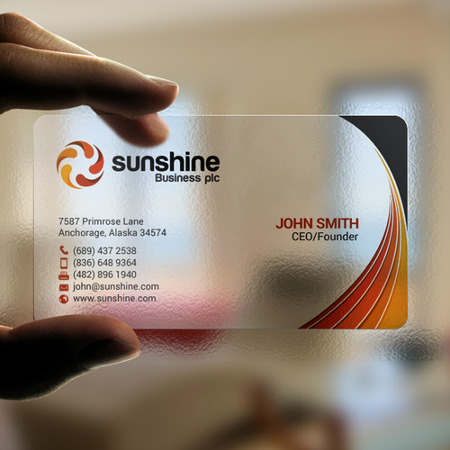 Sunshine Business card contest