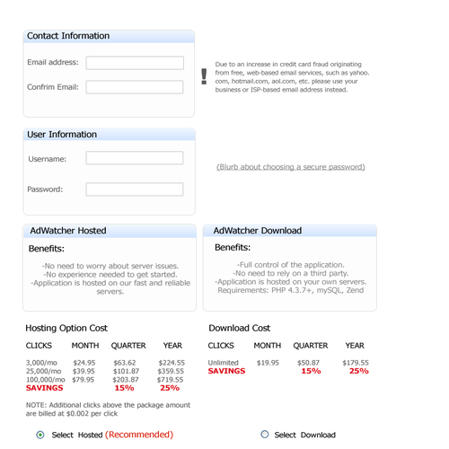 Re-Design Our Order Page