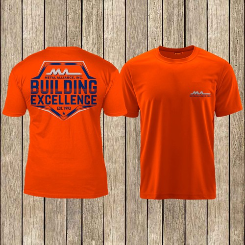 T-shirt design for high quality construction company Design by kenzi'22