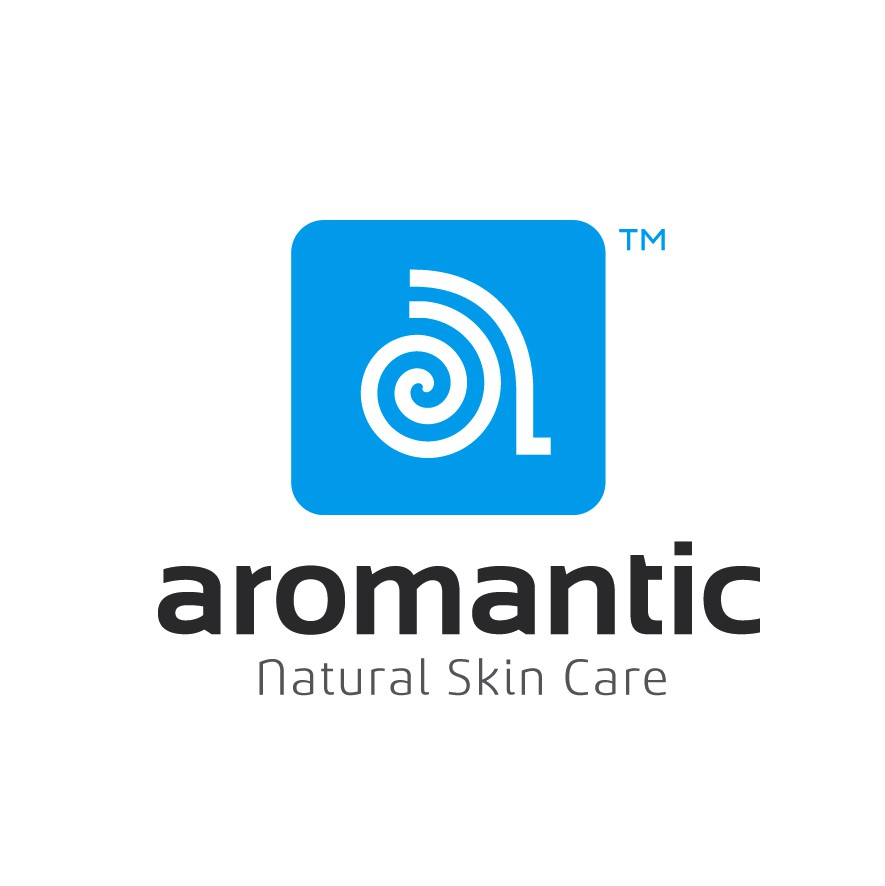 Dermatology logo with the title 'a romantic  product '